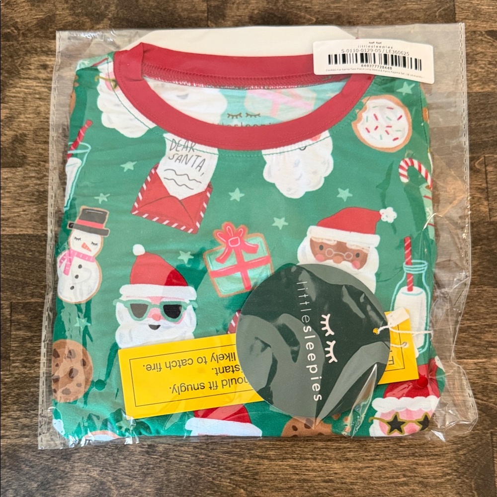 Little Sleepies COOKIES FOR SANTA LONG SLEEVE PANTS SET